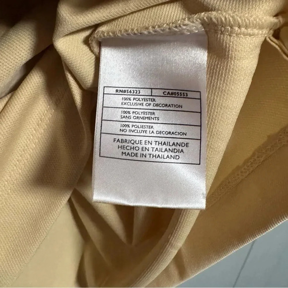 NWOT NIKE Fit Dry Fallen Oak Governor’s Cup Golf Polo Shirt Butter Yellow Size L - Picture 7 of 8